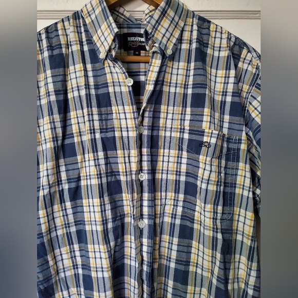 Men's Resistol Western Rodeo Shirt💙💛 - Picture 2 of 4